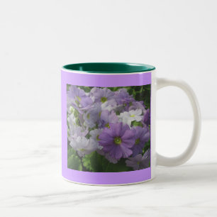 Purple White Flower Mug
