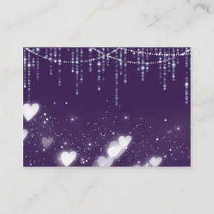 Purple & White Hanging Lights Enclosure Card