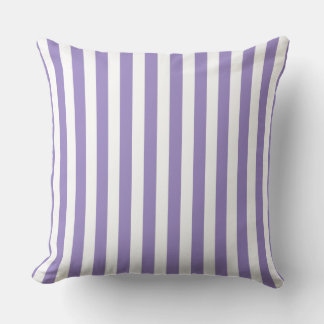 Purple white Line Graphic  Cushion