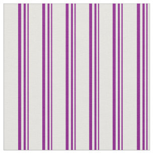 Purple & White Lined/Striped Pattern Fabric