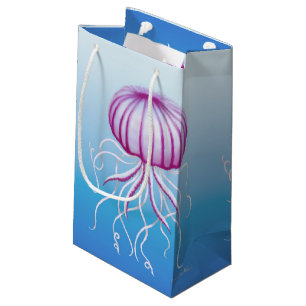 Purple White Medusa Type Jellyfish Gift Bag