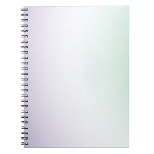 Purple White Mint Notebook