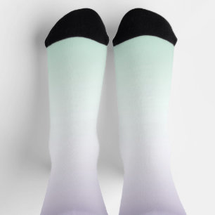 Purple White Mint Socks