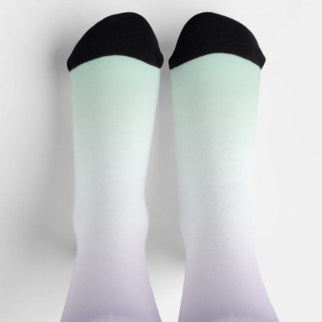 Purple White Mint Socks (Top)