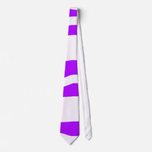 Purple White Neck Tie