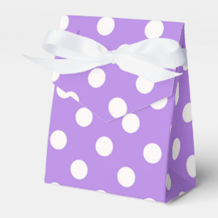 Purple & White Polka Dots Birthday Party Favour Box