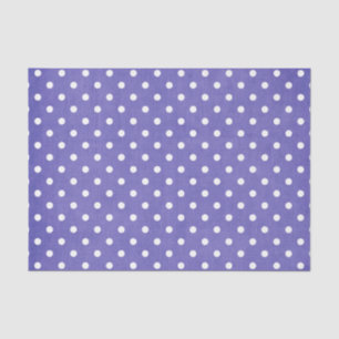 PURPLE & WHITE POLKA DOTS TISSUE PAPER