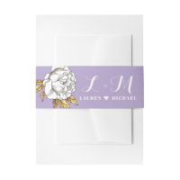Purple White Rose Carnation Spring Floral Wedding