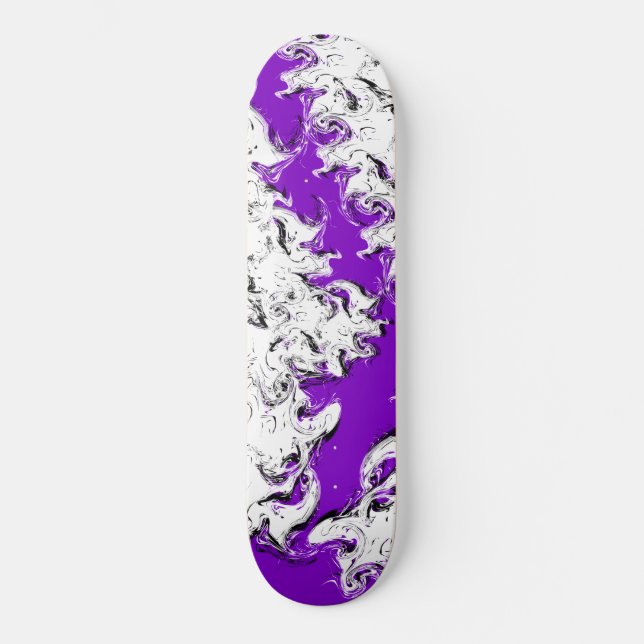 Purple White Skateboard (Front)