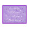 Purple & White Stars Save the date Postcards