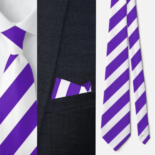Purple White Striped Pattern          Tie (Creator Uploaded)