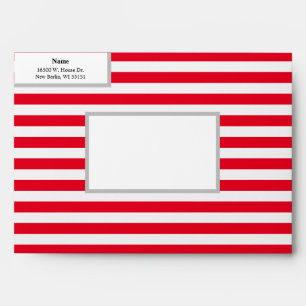 Purple/White Stripes Envelope