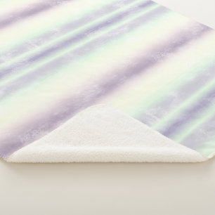 Purple White Unicorn Dream Sherpa Blanket