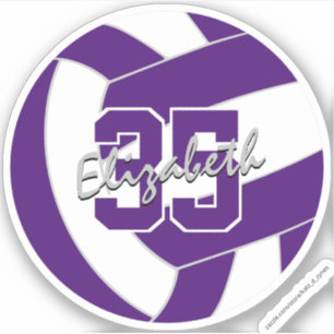 purple white volleyball team colours