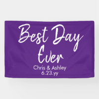 Purple White Wedding Reception Decor Best Day Ever