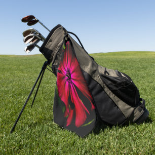 Purple Wild Flower gtcn Golf Towel