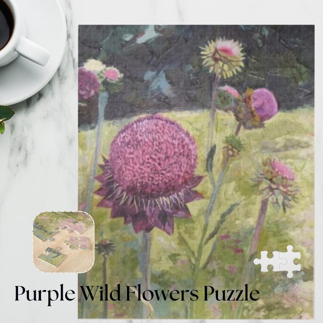 Purple Wild Flowers Puzzle (Creator Uploaded)