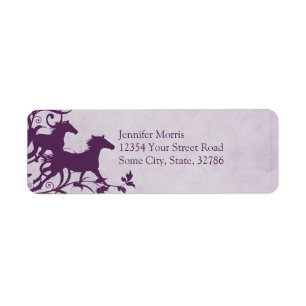 Purple Wild Horses