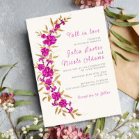 Purple Wild Trumpet Flower Garden Photo Wedding