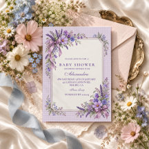 Purple Wildflower Baby Shower