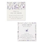 Purple Wildflower Butterfly Thank You For Order