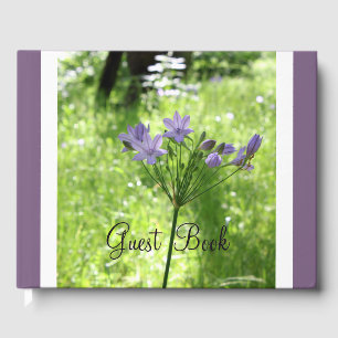 Purple Wildflower Guest Book