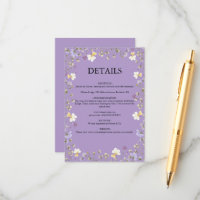 Purple Wildflower Summer Floral Wedding