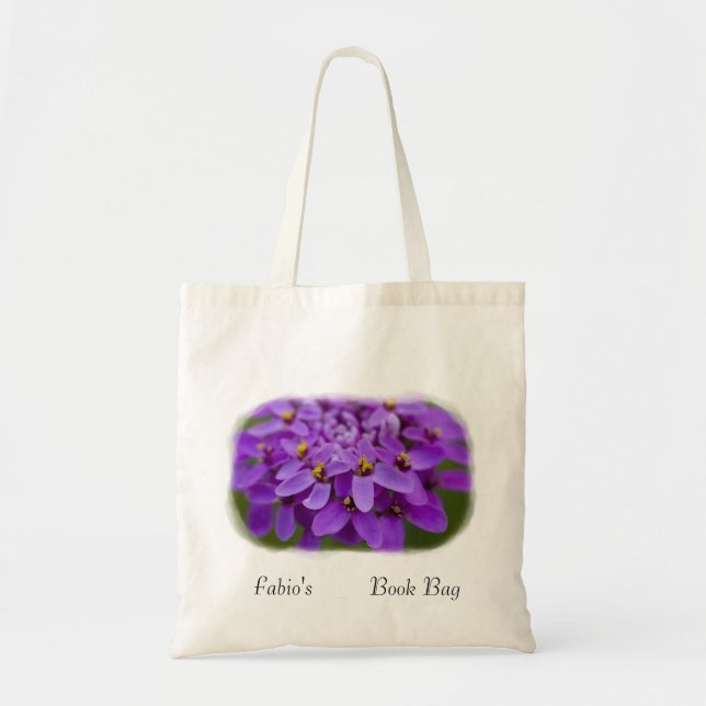 Purple Wildflower Tote Bag (Front)