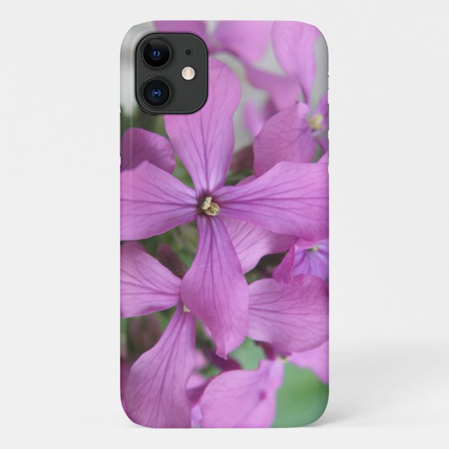 Purple Wildflowers iPhone 3 Case (Back)