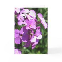 Purple Wildflowers Thinking of You