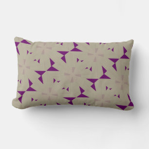 Purple Windmill Design Lumbar Cushion