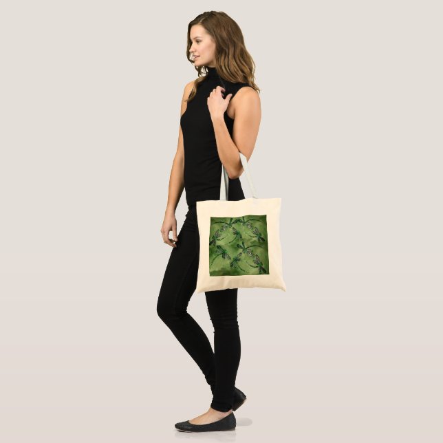 Purple Winged Dragonflies Tote Bag (Front (Model))