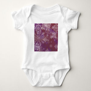 Purple Winter Baby Bodysuit