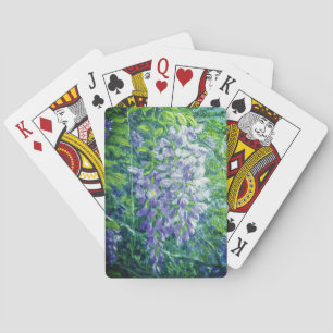 Purple Wisteria Playing Cards