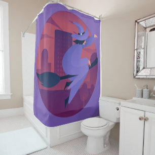 Purple Witch Shower Curtain