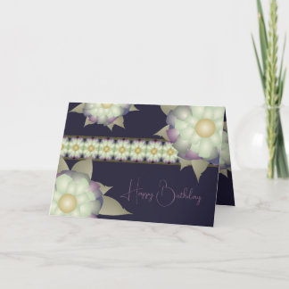 Purple With Gold  Card