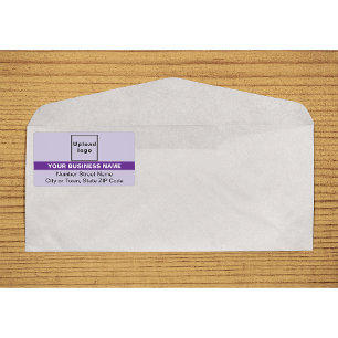 Purple With Highlighted Brand Name Shipping Label