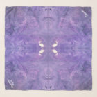Purple with White Personalise Chiffon Scarf