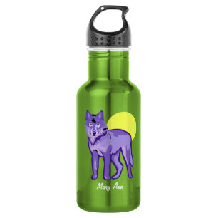 Purple Wolf Full Moon 532 Ml Water Bottle