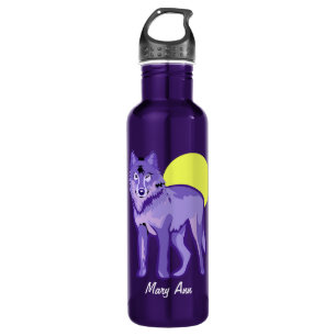 Purple Wolf Full Moon 710 Ml Water Bottle