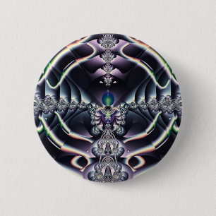 Purple World 6 Cm Round Badge