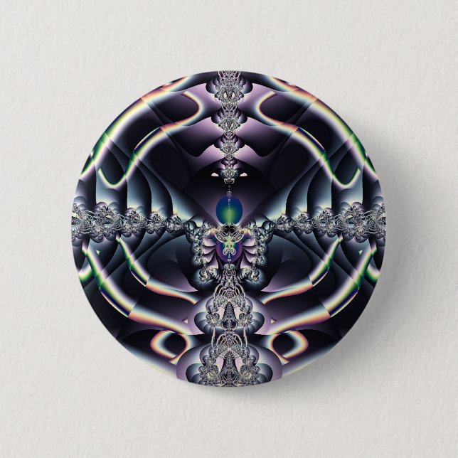 Purple World 6 Cm Round Badge (Front)