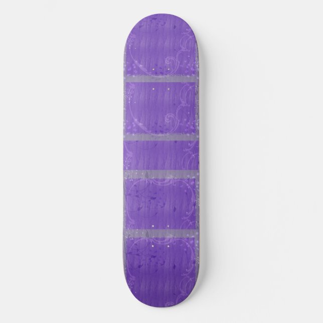 purple wow. skateboard (Front)
