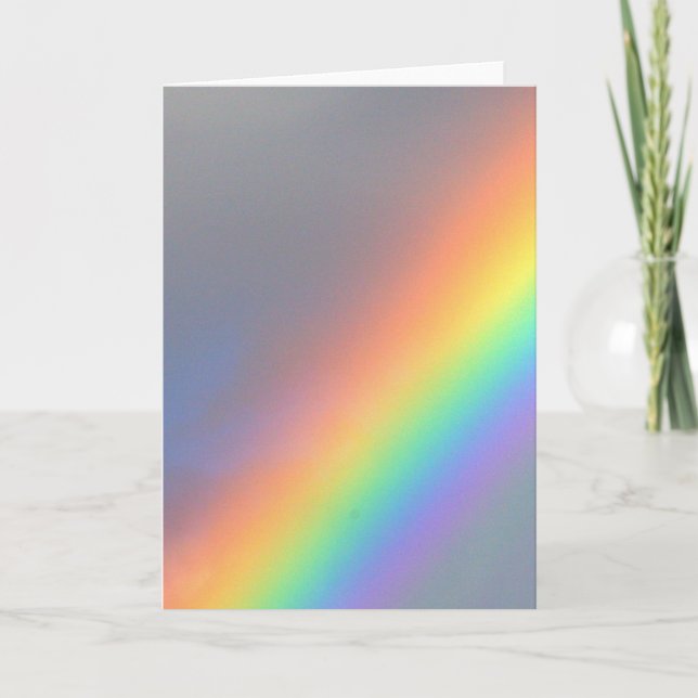 purple yellow blue red rainbow card (Front)