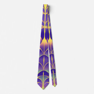 Purple, Yellow Field Tie
