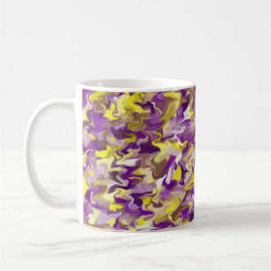 Purple Yellow Swirl 11oz Mug