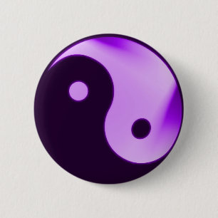 Purple Yin yang button