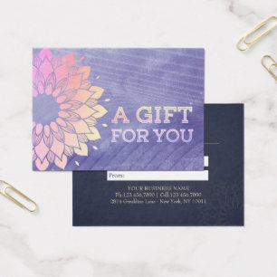 Purple Yoga Instructor Rose Gold Mandala