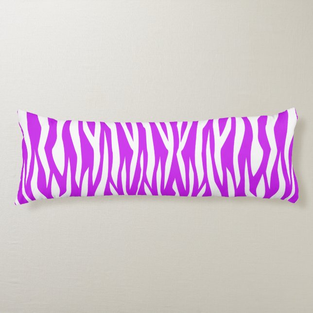 Purple Zebra Print Body Cushion (Front)