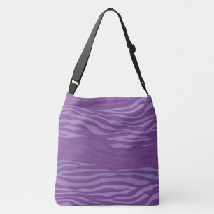 Purple Zebra Print Crossbody Bag